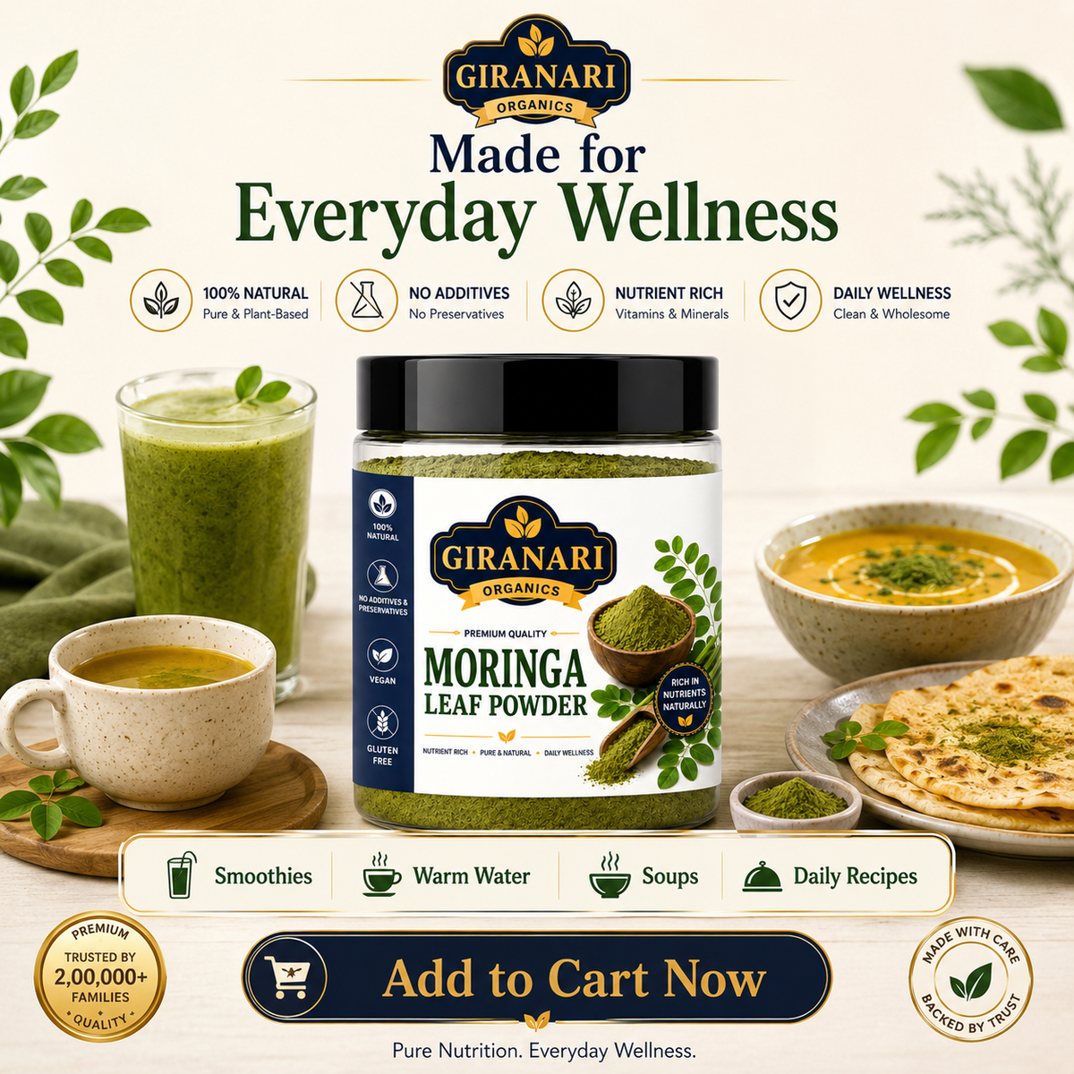 Moringa Powder Premium Drumstick Leaf Powder