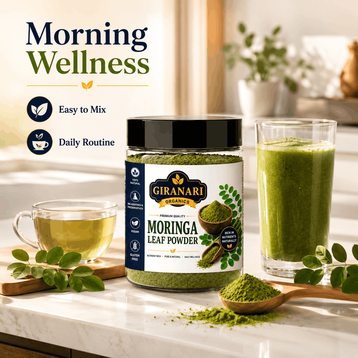 Moringa Powder Premium Drumstick Leaf Powder