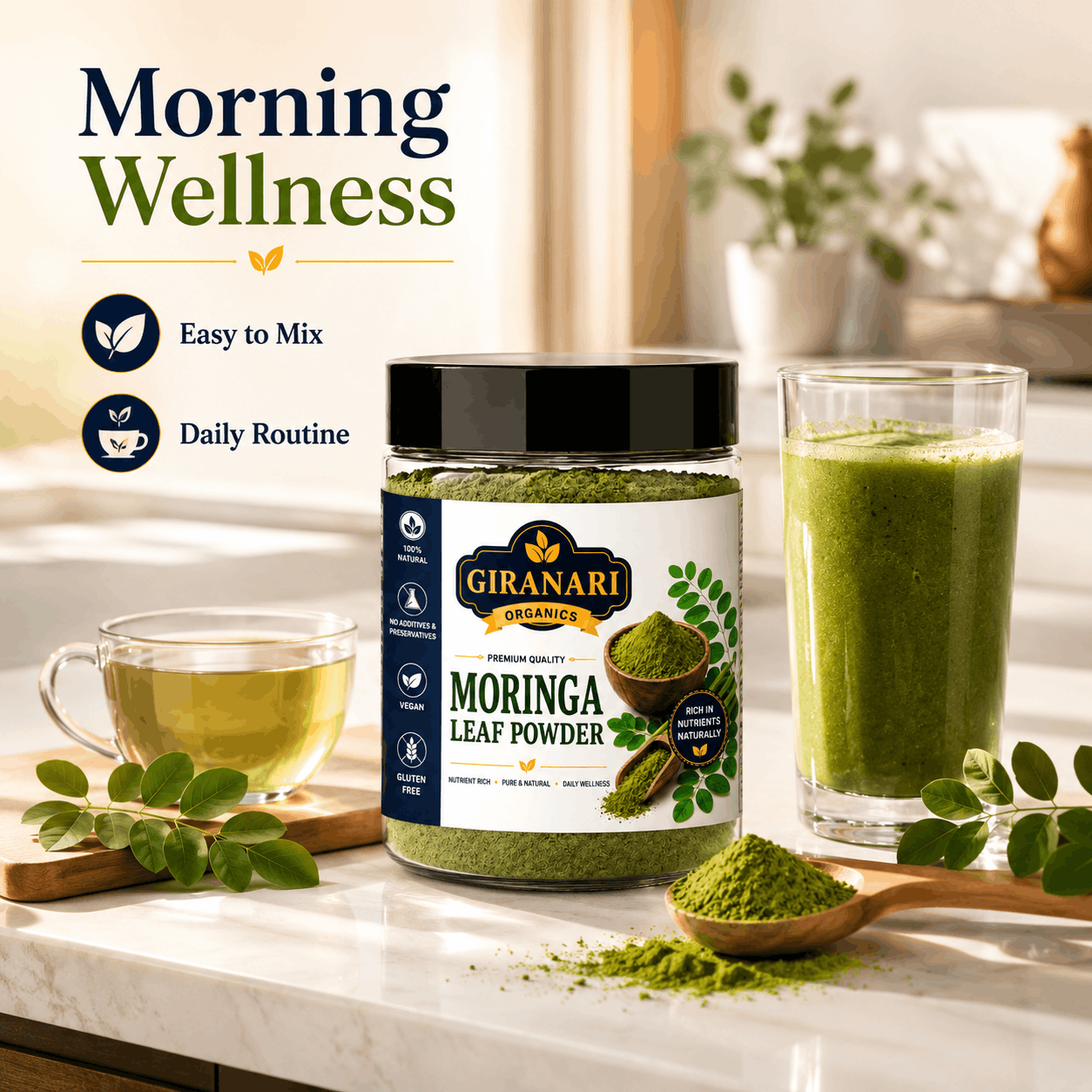 Moringa Powder Premium Drumstick Leaf Powder